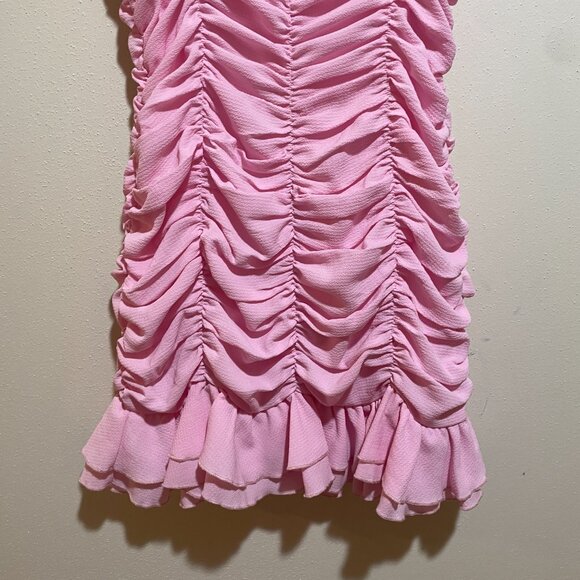 Lucy in the Sky Remi Ruched Ruffle Mini Dress - Picture 5 of 10
